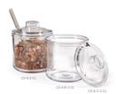 GET Enterprises inc Styrene Acrylonitrile Clear Condiment Jar and Cover, 8 Ounce -- 24 per case.