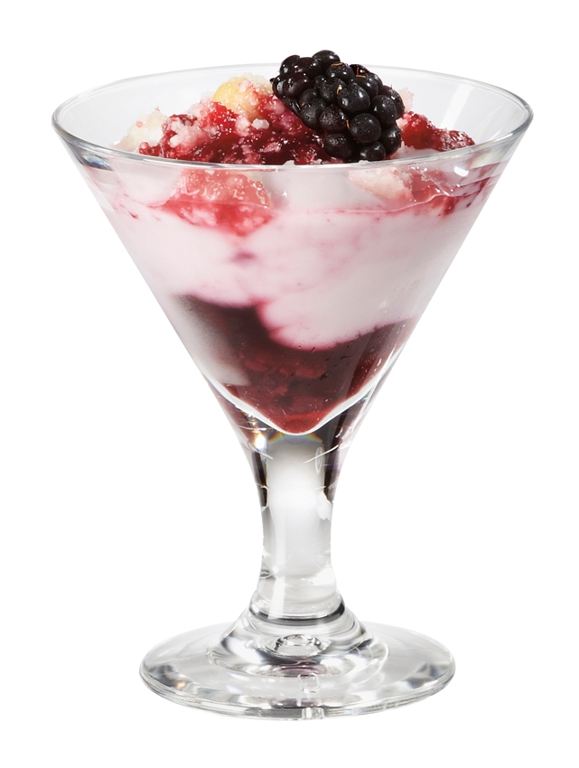 GET Enterprises Inc Styrene Acrylonitrile Stemware Clear Martini Glass, 3 Ounce -- 24 per case.