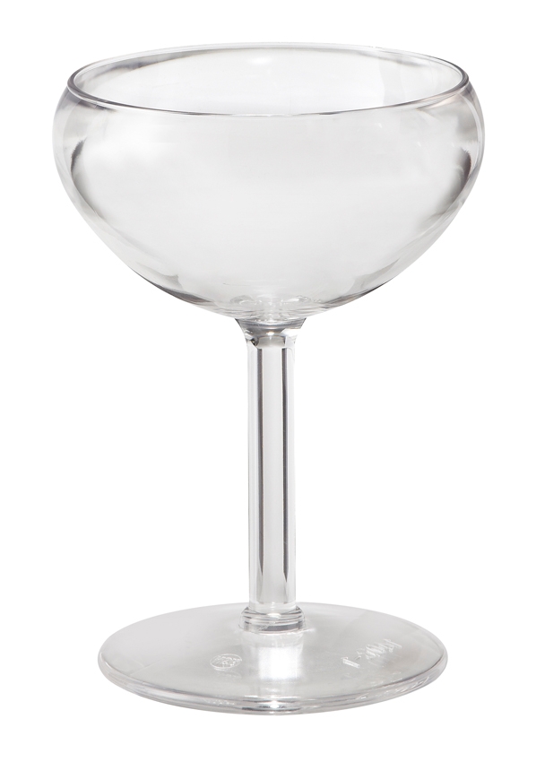 GET Enterprises Inc Styrene Acrylonitrile Stemware Clear Margarita Glass, 24 Ounce -- 24 per case.