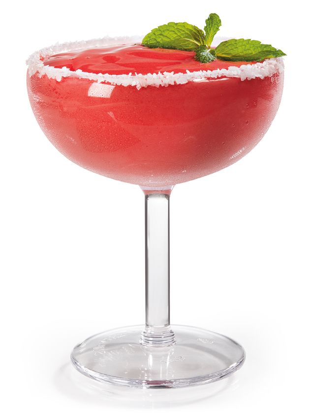 Get Enterprises Inc Styrene Acrylonitrile Stemware Clear Margarita Glass, 16 Ounce -- 24 Per Case