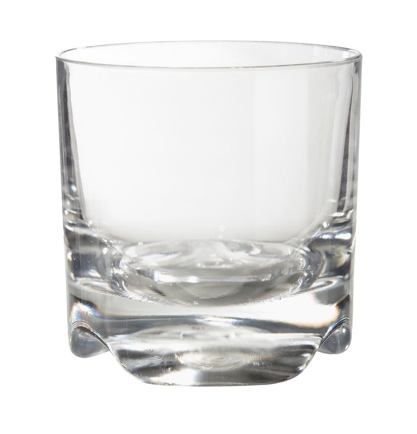 GET Enterprises inc Roc N Roll Styrene Acrylonitrile Clear Rock Glass, 10 Ounce -- 24 per case.