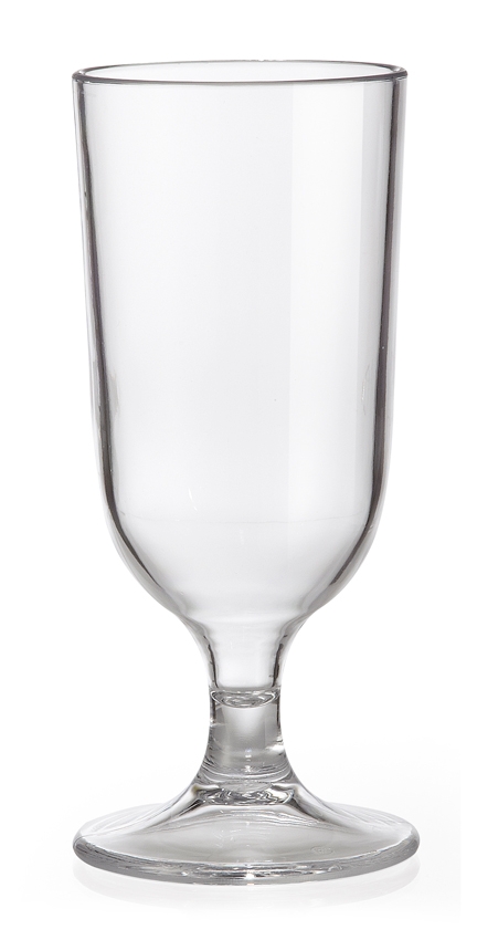 GET Enterprises Inc Styrene Acrylonitrile Stemware Clear Goblet, 7 inch Tall -- 24 per case.