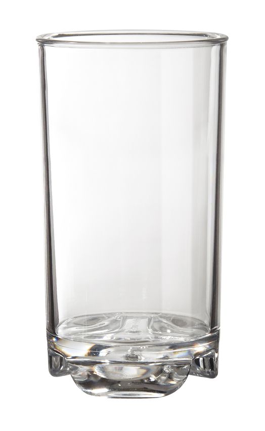 Get Enterprises Inc Roc N Roll Styrene Acrylonitrile Clear Juice Glass, 5 Ounce -- 24 Per Case