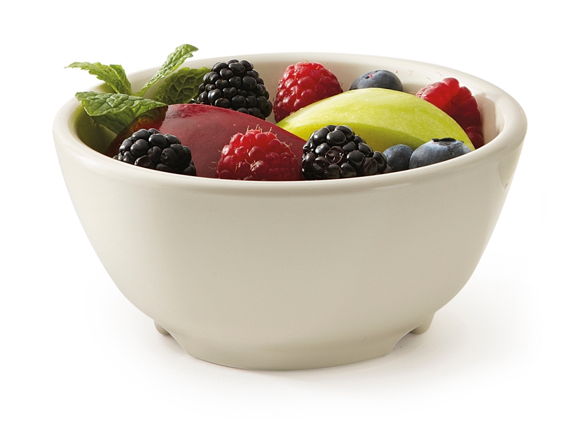 GET Enterprises inc Diamond Ivory Melamine Bowl, 4.5 inch -- 24 per case.