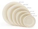 GET Enterprises inc Diamond Ivory Melamine Round Wide Rim Plate, 6.5 inch -- 48 per case.