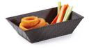 GET Enterprises inc Polypropylene Black Rectangular Textured Basket, 8 x 4.5 inch -- 12 per case.