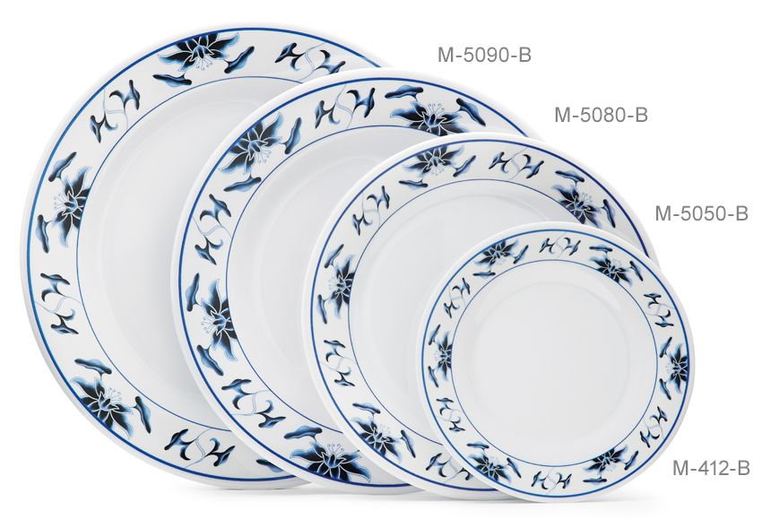Get Enterprises Inc Water Lily Dynasty Series Melamine Plate, 10.5 Inch -- 12 Per Case