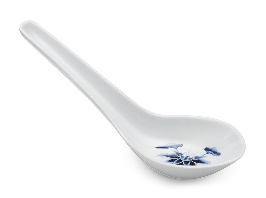 Get Enterprises Inc Water Lily Dynasty Series Melamine Soup Spoon, 0.8 Ounce -- 60 Per Case