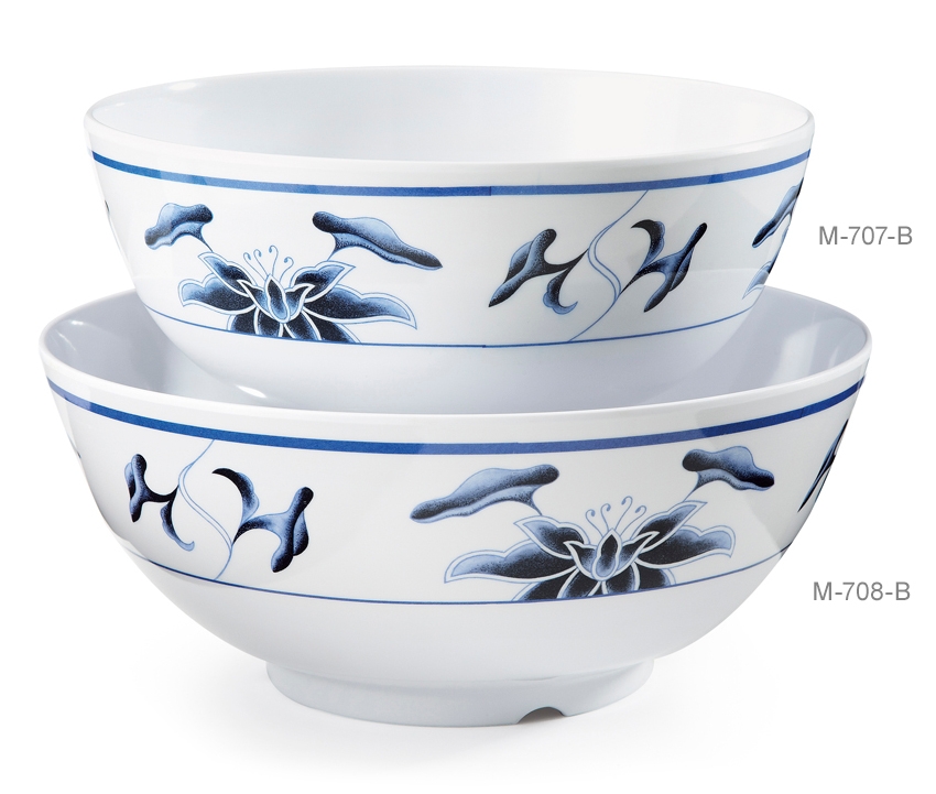 GET Enterprises inc Water Lily Dynasty Series Melamine Bowl, 40 Ounce -- 12 per case.