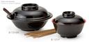 GET Enterprises inc Fuji Japanese Series Melamine Black with Red Bowl, 12 Ounce -- 12 per case.