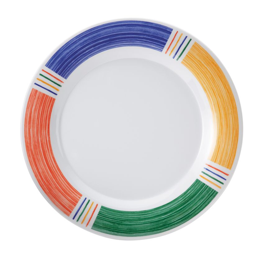 Get Enterprises Inc Diamond Barcelona Melamine Round Wide Rim Plate, 9 Inch -- 24 Per Case