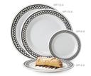 GET Enterprises inc Diamond Chexers Melamine Round Wide Rim Plate, 10.5 inch -- 12 per case.