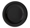 GET Enterprises inc Black Elegance Melamine Round Wide Rim Plate, 7.5 inch -- 48 per case.