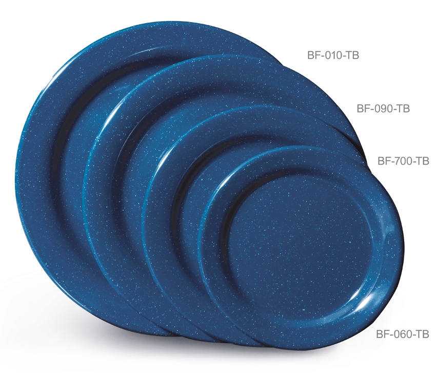 GET Enterprises inc Texas Blue Centennial Series Melamine Round Plate, 10 inch -- 12 per case.