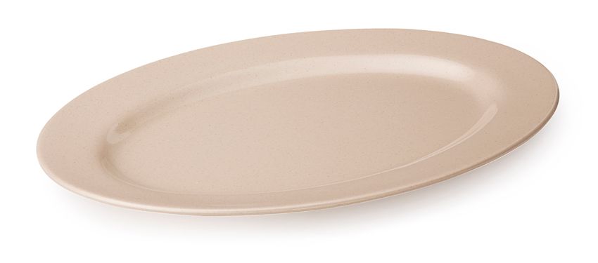 Get Enterprises Inc Tahoe Centennial Series Sandstone Melamine Oval Platter, 14 X 10 Inch -- 12 Per Case