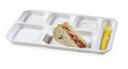 GET Enterprises inc Polypropylene Right Handed 6 Compartment School Tray, 10 x 14.5 inch -- 12 per case.