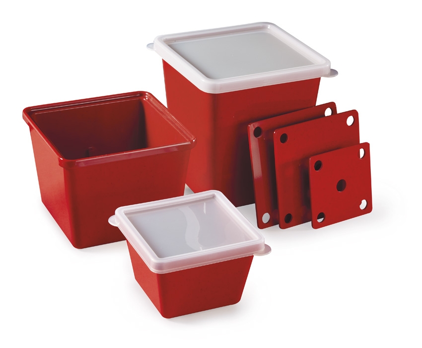 GET Enterprises inc Red Sensation Melamine Square Salad Crock, 2 Quart -- 6 per case