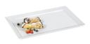 GET Enterprises inc Bake and Brew Melamine White Rectangular Display Tray, 18 x 11 inch -- 6 per case