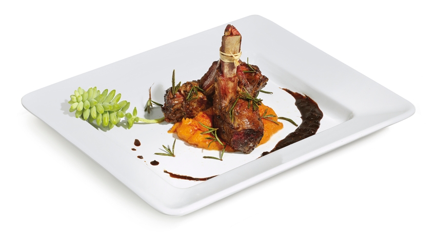 GET Enterprises inc Milano Melamine Rectangular Plate, 12 x 10 inch -- 12 per case