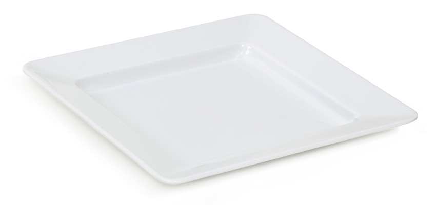 GET Enterprises inc Milano Melamine Square Plate, 12 inch -- 12 per case