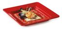 GET Enterprises inc Red Sensation Melamine Square Plate, 12 inch -- 12 per case