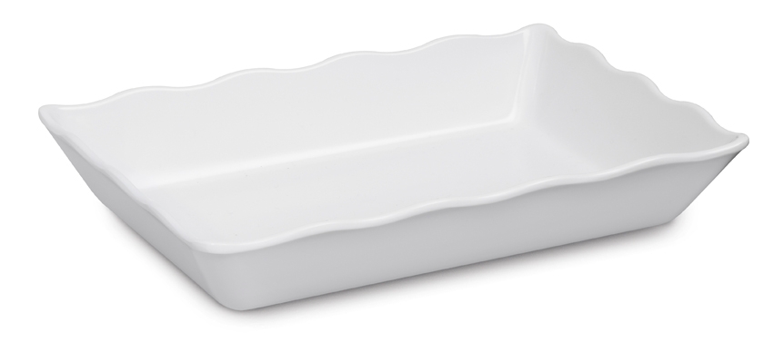 GET Enterprises inc Milano Melamine Rectangular Bowl/Tray, 13.75 x 9.5 inch -- 6 per case