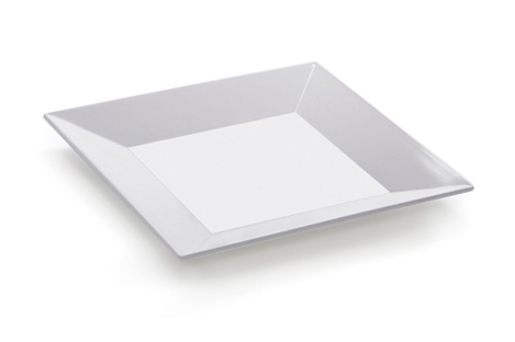 GET Enterprises inc Siciliano Melamine Square Plate, 10 inch -- 12 per case