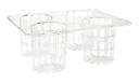 GET Enterprises inc Polycarbonate Four Compartment Rack Only, 13 x 10.25 x 5 inch -- 1 per case