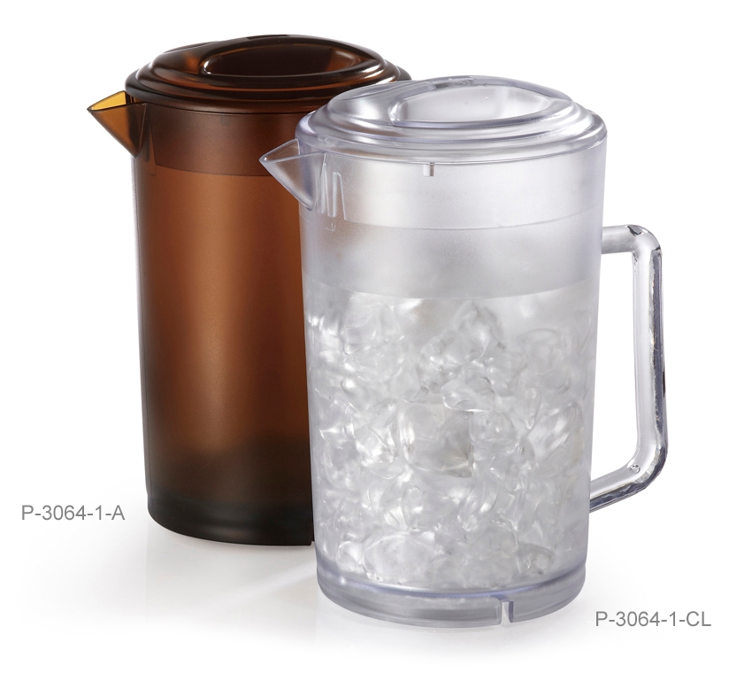 GET Enterprises inc Styrene Acrylonitrile Textured Pitcher, 64 Ounce -- 12 per case.