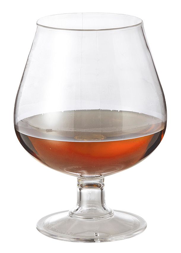 Get Enterprises Inc Styrene Acrylonitrile Stemware Clear Brandy Glass, 16 Ounce -- 24 Per Case