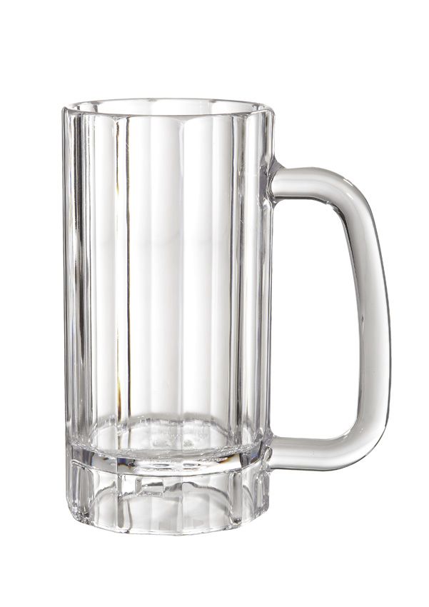 Get Enterprises Inc Polycarbonate Clear Beer Mug, 6.38 Inch Tall -- 12 Per Case