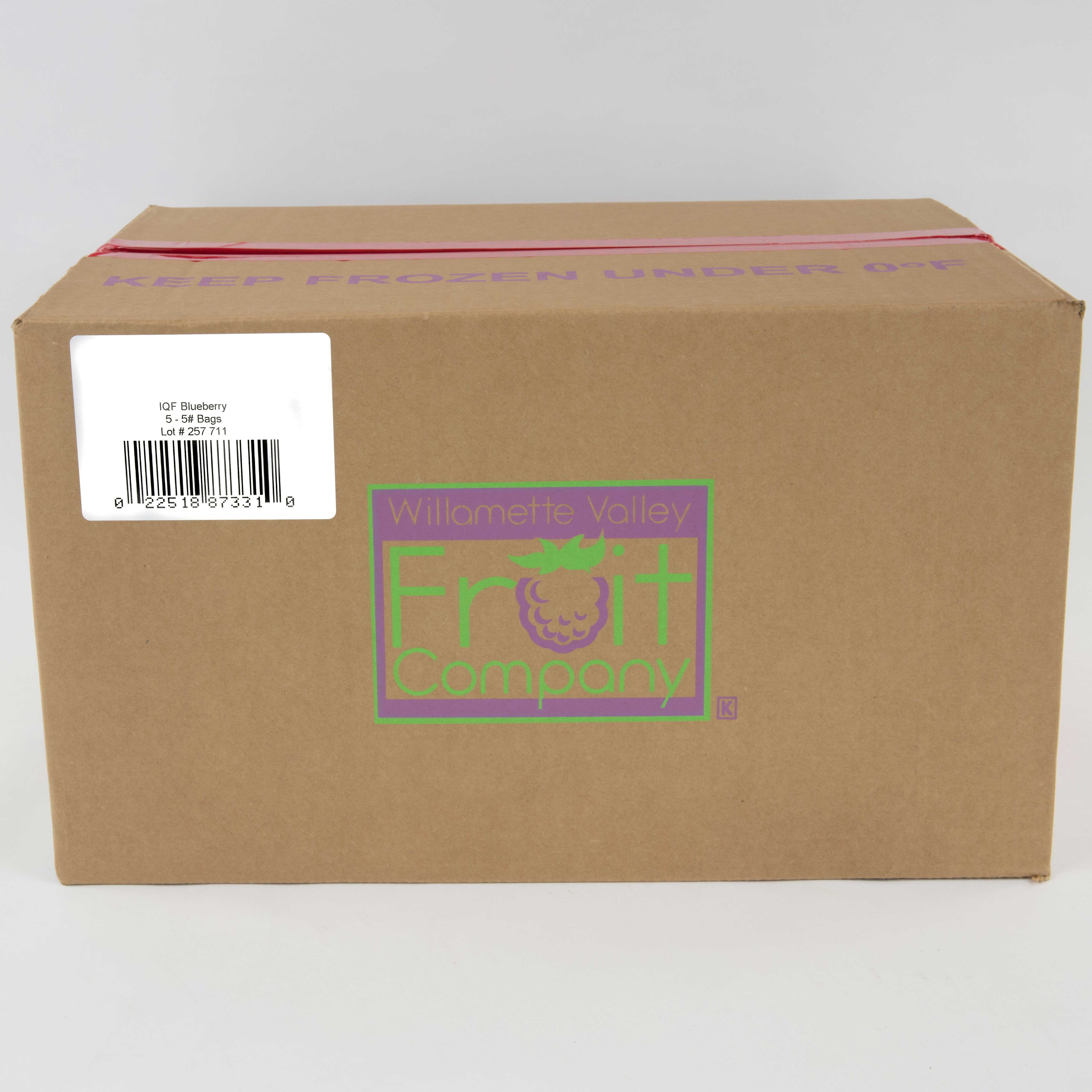 TR Toppers Individual Quick Frozen Blueberries, 5 Pound -- 5 per case.