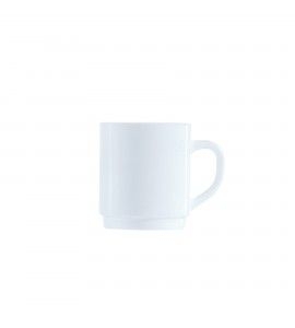 Cardinal International Arcoroc Opal Restaurant White Mug, 10 Ounce -- 36 per case.