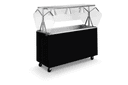 Station Hot Food, 4 Well, Open With Lights, Walnut Woodgrain, 60 X 35 Inch -- 1 Per Case