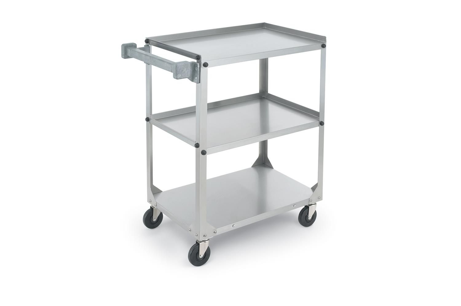 Vollrath Cart Utility 3 Shelves, Stainless Steel, 300 Pound