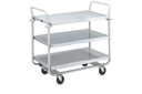Cart Caravelle 3 Shelves, Stainless Steel Tubular Frame, 500 Lb -- 1 Per Case