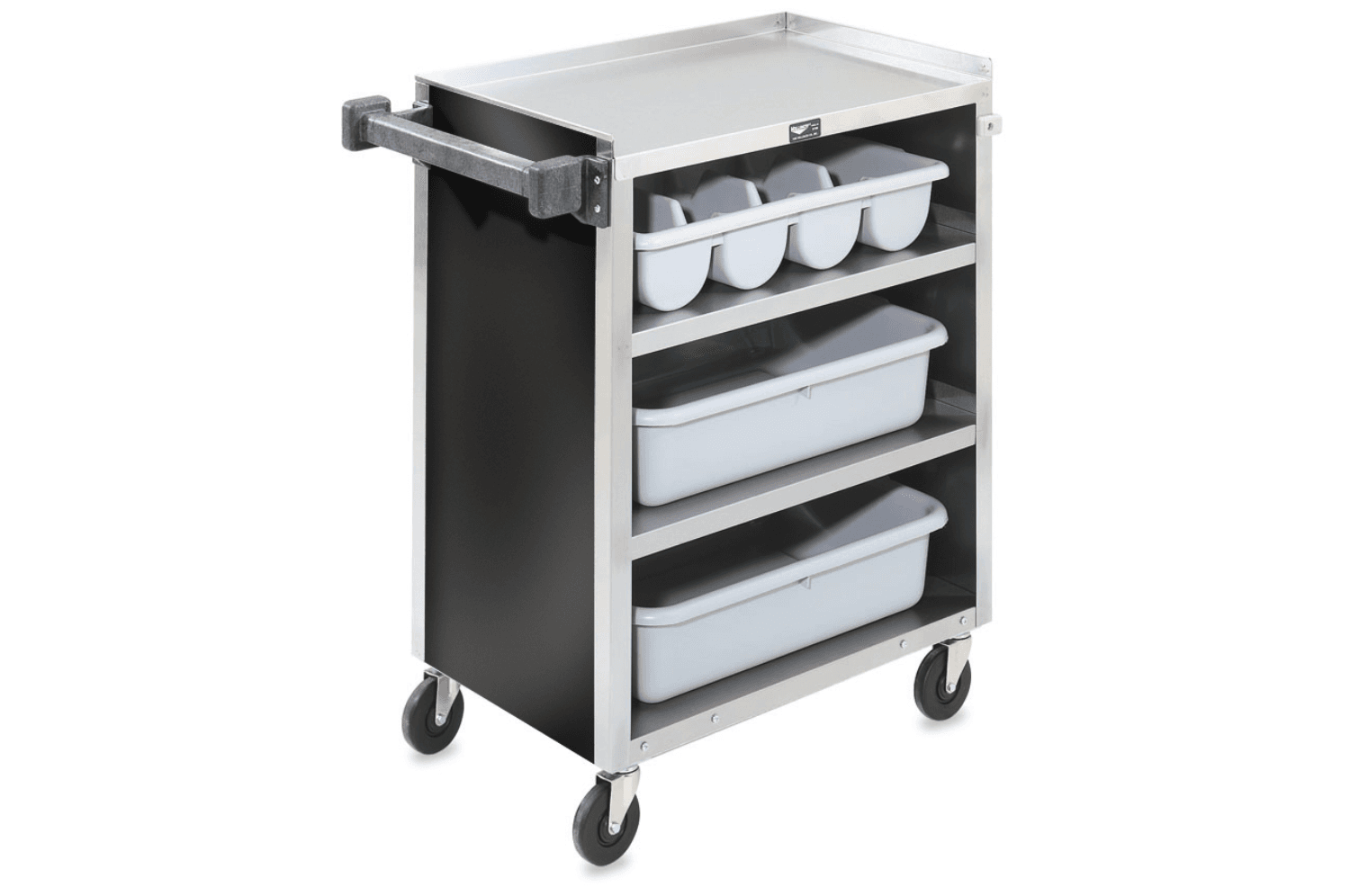 Vollrath Cart Bussing 4 Shelves, Stainless Steel, 300 Pound