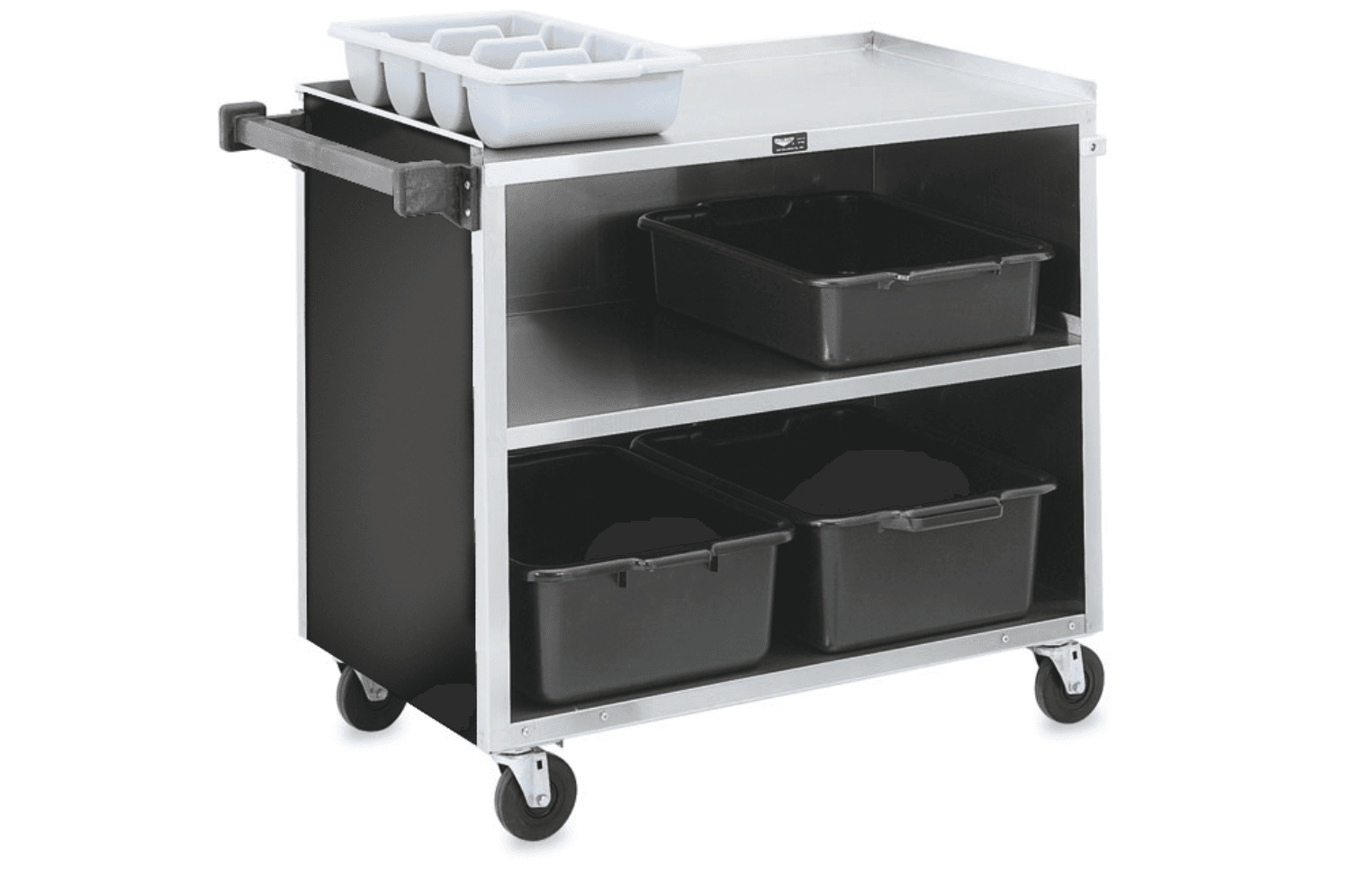 Vollrath Stainless Steel 3 Shelf Bussing Cart, 500 Pound Capacity, Maximum Dimensions (l X W X H) : 39 1/4 X 21 X 34 3/4 Inch, Shelf Size : 35 X 21 Inch, Height Between Shelves : 12 1/2 Inch