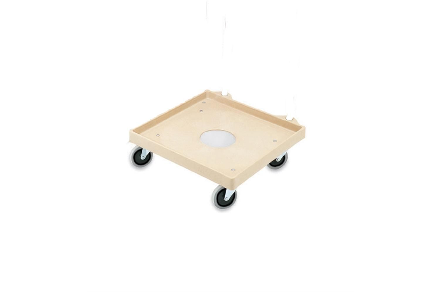 Vollrath Rack Dollies, Plastic, Dolly Only With 4 Swivel Casters, Platform Dimension In 20x20