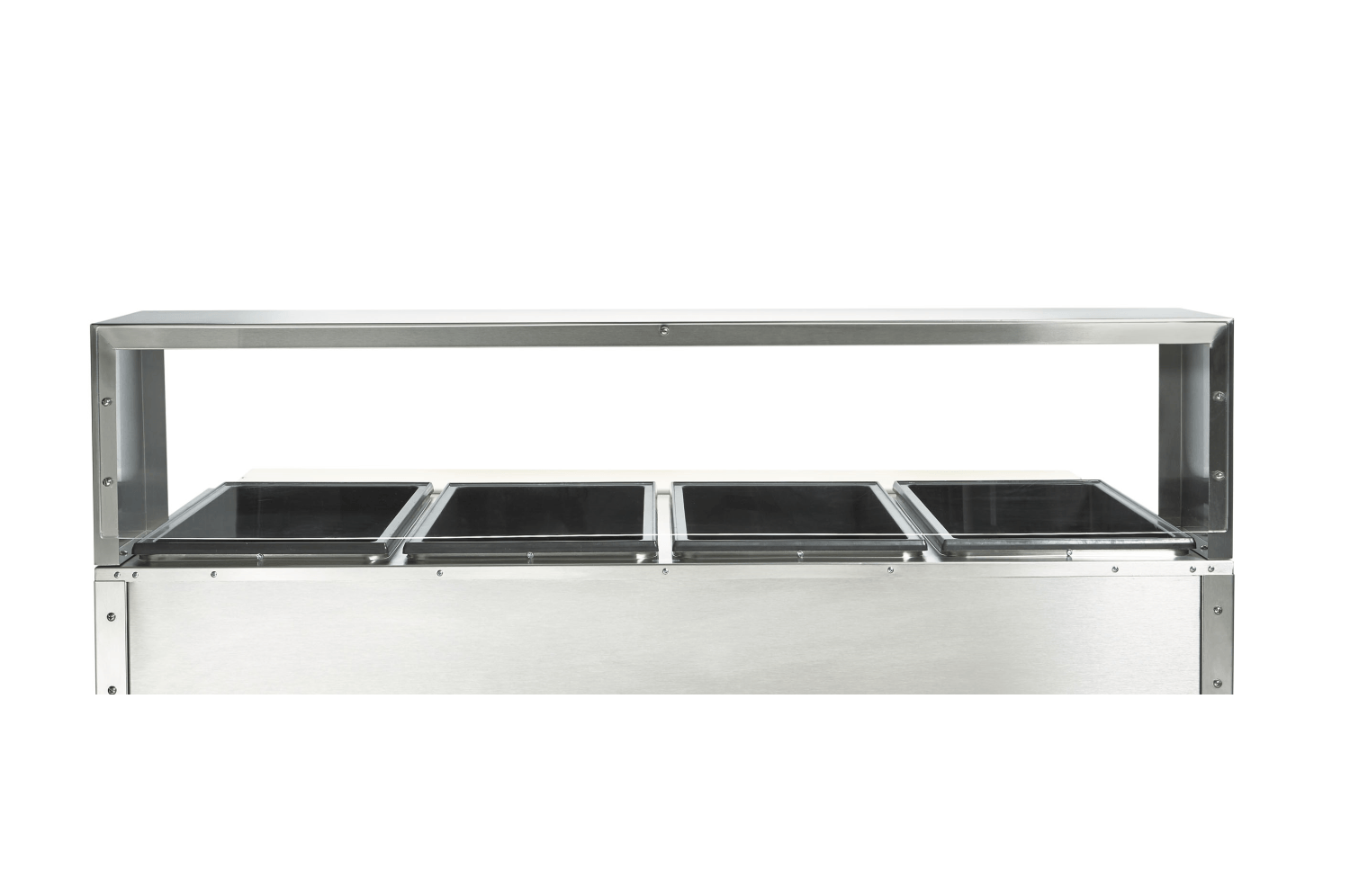 Vollrath ServeWell 60.75 inch Single Deck Cafeteria Guard with Acrylic Panel.