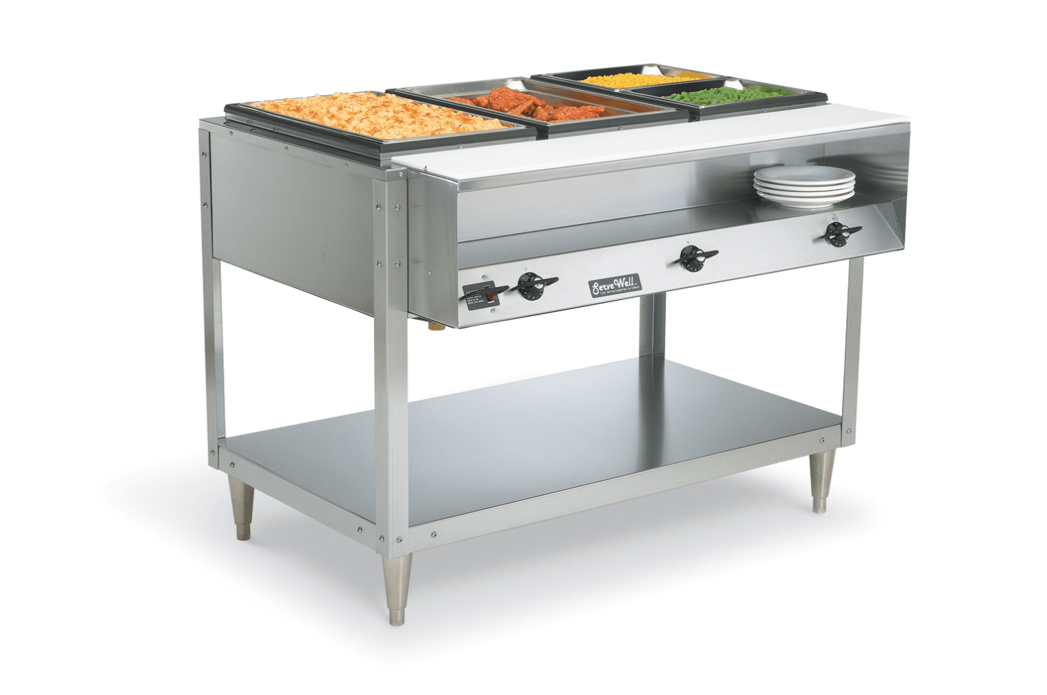 Vollrath ServeWell Two Well Hot Food Table, 700 Watt.