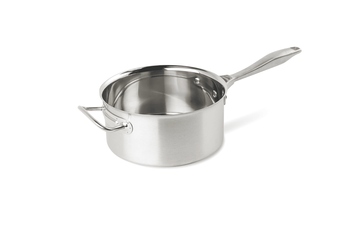 Vollrath Intrigue Stainless Steel Sauce Pans, Heavy-duty 18-8stainless Steel, Mirror Finish, Capacity 4 1/4 Qt.,gauge 18