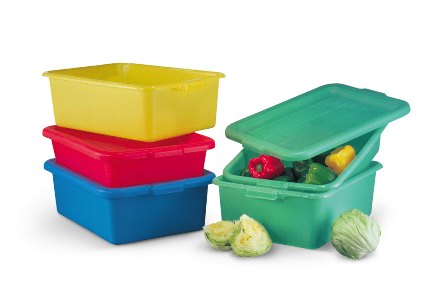Traex Color Mate White Food Storage Box, 7 inch Drain.
