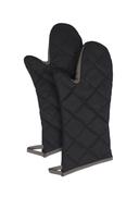 DuraServ Pyrotex Black Elbow Length Oven Mitt, 17 inch -- 72 pairs per case.