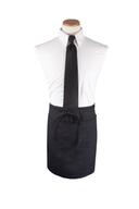 DuraServ Black Extra Long Waist Apron, 26 inch Wide x 18.5 inch Long.