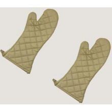 John Ritzenthaler Tan Elbow Length Non Stick Silicone Oven Mitt, 16 Inch -- 12 Pairs Per Case