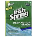 Irish Spring Deep Action Clean Scrub Deodorant Bar Soap, 30 Ounce - 8 per pack -- 9 packs per case.