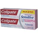 Colgate Sensitive Plus Fresh Mint Whitening Toothpaste Gel Twin Pack, 6 Ounce -- 12 per case.