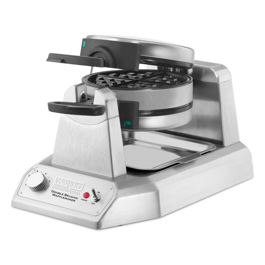 Waring Commercial Heavy Duty Double Vertical Belgian Waffle Maker, 120 Volts