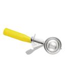 2 Ounce Yellow Stainless Steel Disher.